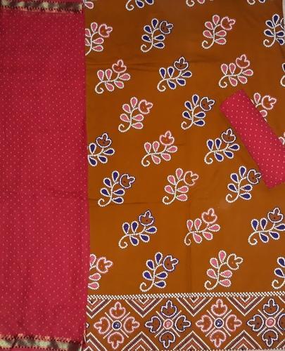 Poonam handmade Cotton Unstitched Salwar Suit Material, Salwar Size : 2.00