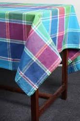 Plain Polyster Tablecloth, Color : White