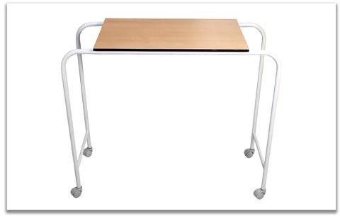 Plain Laminated Over Bed Table, Color : Brown white