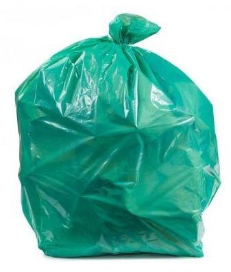Plain Plastic compostable bags, Color : Green