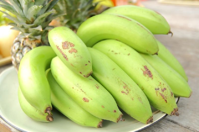 Organic Green Raw Banana, Packaging Type : Plastic Crate