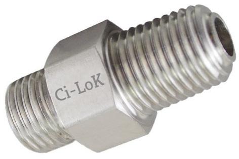 SS pipe connector, Gender : Male, Female