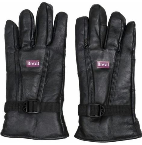 Solid leather gloves, Gender : Men