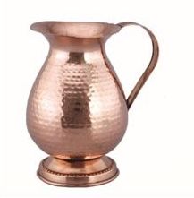 Elephant Hammered Copper Jug