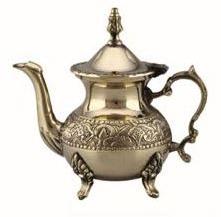 Embossed Brass Teapot