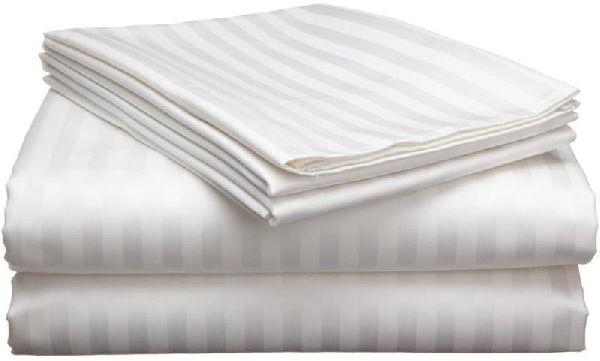 Hotel Cotton Bed Sheet, Color : White