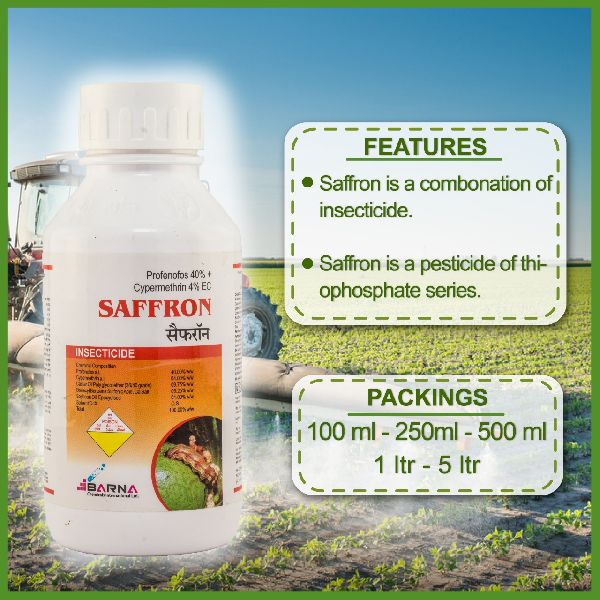 Saffron Profenofos 40 + Cypermethrin 4 EC