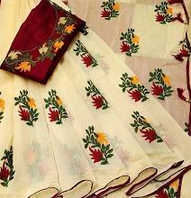Cotton saree, for Easy Wash, Pattern : Printed