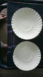 Circular plane paper plates, for Snacks, Feature : Eco Friendly