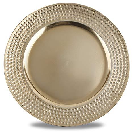 Brown Hammared Charger Plate, Size : 10inch, 11inch, 12inch, 8inch, 9inch, 14inch, 16inch, 18inch