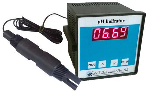 pH Indicator with Electrode