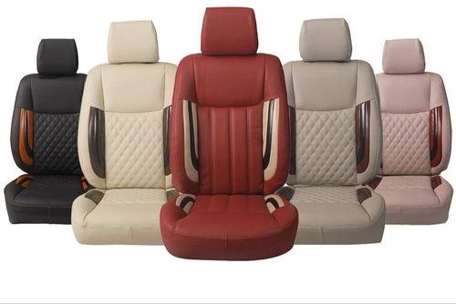 Pu Leather Car Seat Cover, Color : Brown