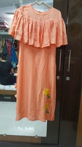 Plain Casual Gown, Size : M