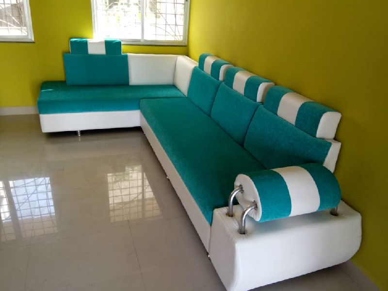 Polished Leather Designer Sofa Set, for Home, Hotel, Office, Size : Customise