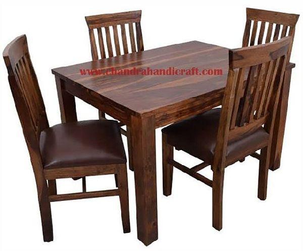 Polished Wooden Dining Table Set, for Home
