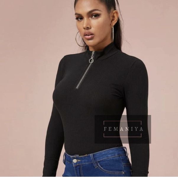 O zip High Neck Top For Women at Rs 250 / Piece in Delhi