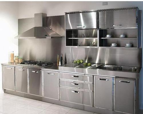 stainless modular kitchen