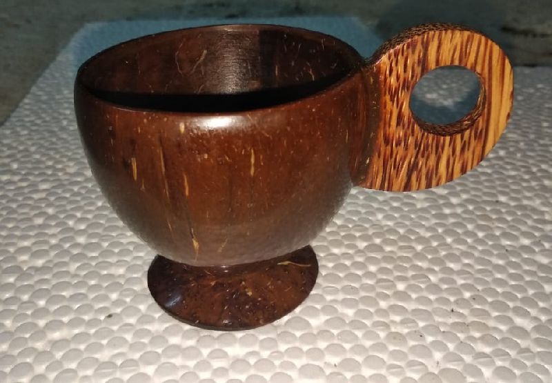 Coconut Shell Tea cup 150ml, for Handicraft, Grade : Food
