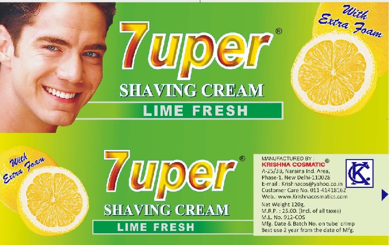 7uper lime shaving cream