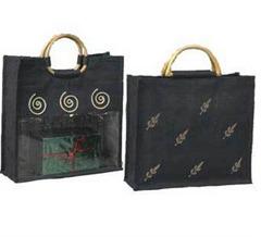 Handmade Jute Bags, Color : Black