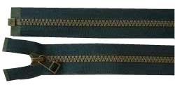 Non Polished Metal Custom Vislon Zipper, for Garments, Pattern : Plain