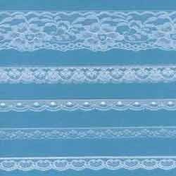 Nylon Lace, for Fabric Use, Pattern : Plain, Printed