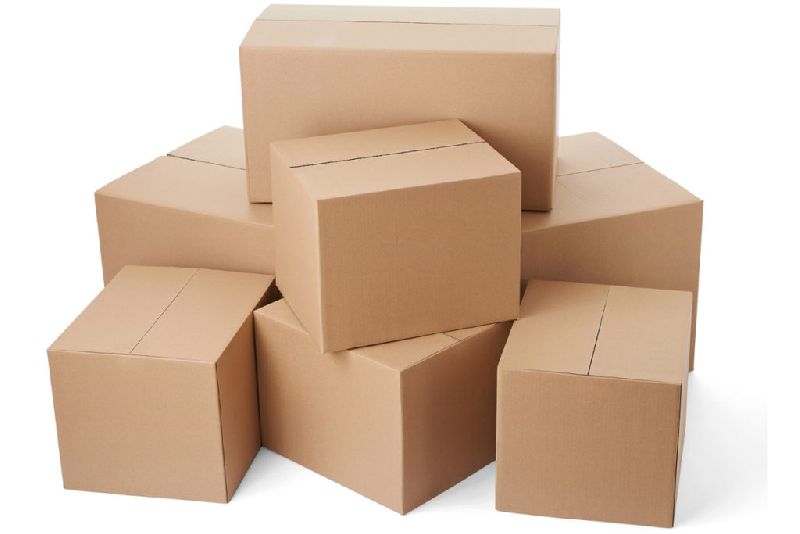 Corrugated Boxes, for Food Packaging, Gift Packaging, Shipping, Pattern : Plain