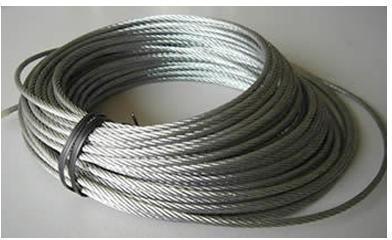 Galvanized steel rope, Length : 500m/reel