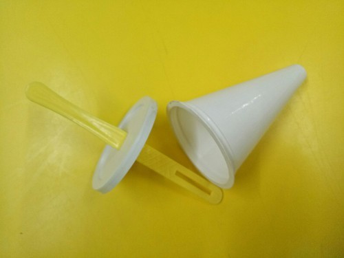 Plain Plastic Kulfi Container Set, Shape : Conical