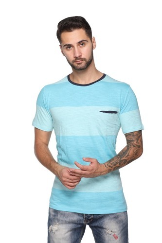 Half Sleeve Striped T-shirt
