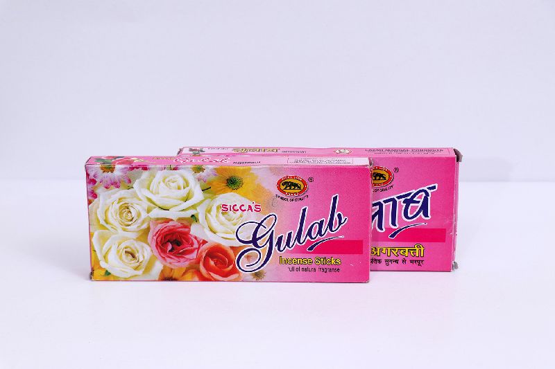 Leaf Gulab Incense Stick, for Home, Office, Temples, Length : 1-5 Inch