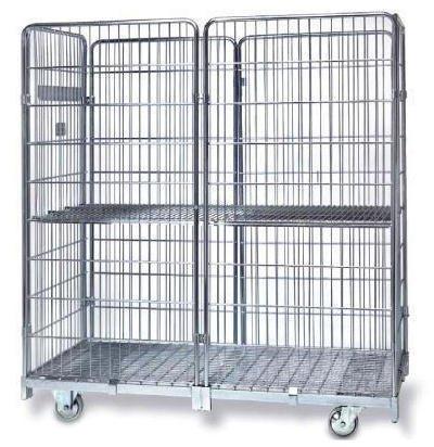 Polished Stainless Steel Cage Trolley, Capacity : 200-500 kg