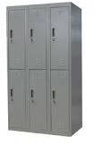 Chrome Coated Stainless Steel Office Locker, for Offiice Use, Color : Grey