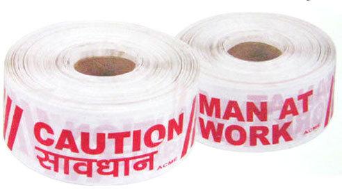 PVC Caution Barricade Tape, Length : 20 to 30 meter
