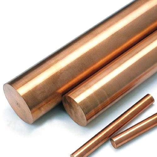 Polished copper round rods