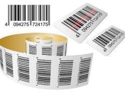 Printed Paper Barcode Label, Packaging Type : Roll