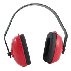 Round Bilsom Ear Muff, Color : Red