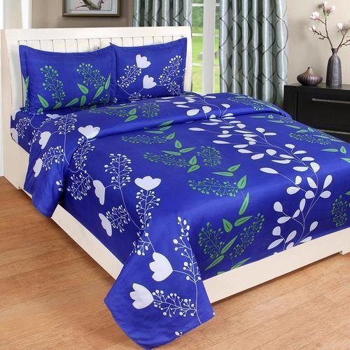 Cotton printed bed sheet, Size : 72x108, 90x108, 108x108 Inch