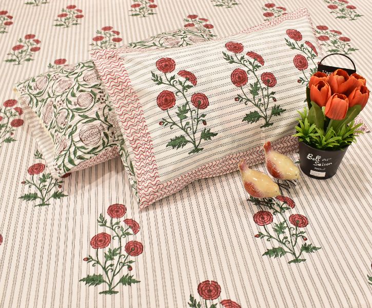 Hand Block Bedding Collection, Pattern : Printed