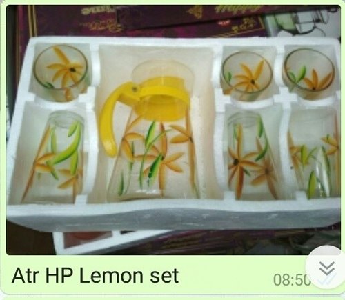 A1 Glass Juice Lemon Set, Color : Multi