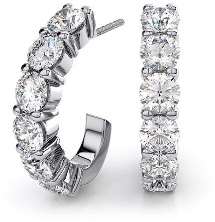 DIAMOND HOOP EARRING