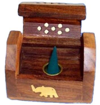 Wooden incense cone holder, for Agarbatti