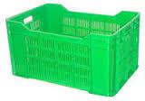 Green Plastic Crate, for Fruits, Packing Vegetables, Storage, Feature : Handheld, Light Weight, Non Breakable