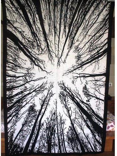 Cotton Forest Tapestry Wall Hanging, Size : 55x90 inches