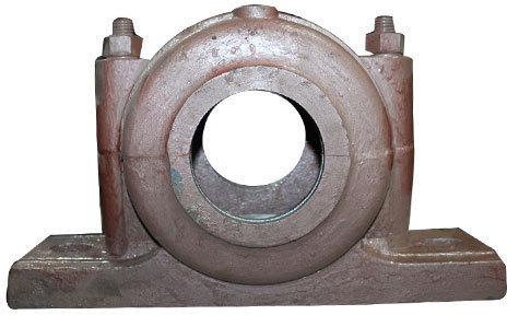 Cast Iron bearing bracket, Color : Brown