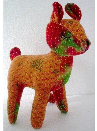 Cotton Stuffed Deer Toy, Pattern : Printed