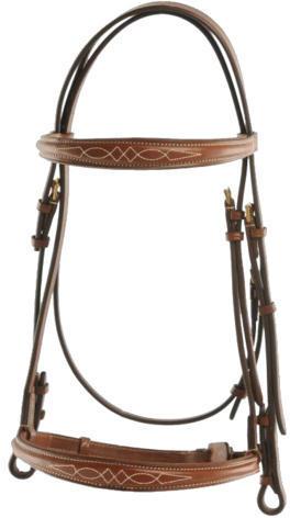 Leather Horse Bridle, Color : Brown