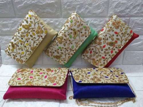 Embroidered Clutch Bag, Gender : Female