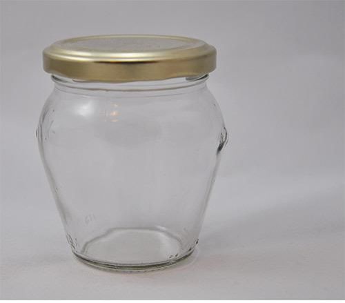 Glass Storage Jar, Cap Material : Metal