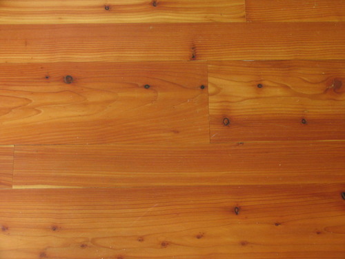 Wooden softwood flooring